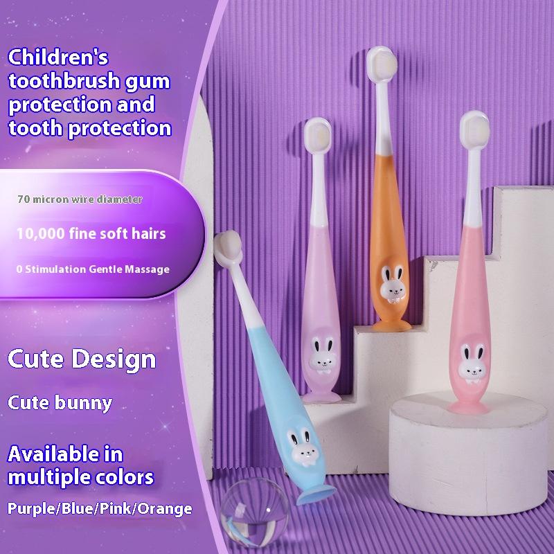 1 Pieza Cepillo de Dientes Infantil con Millones de Cerdas Nano Ultra Fino Suave para Niños Cepillo de Dientes Lindo de Dibujos Animados Para 2-12 Años