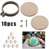 DIY Embroidery Hoop Hand Crafts 10 Sets Accessories Creative Cross Stitch Frame Jewelry making Mini Ring Round