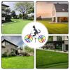 Animal Riding Bike Windmill Innovative Cartoon Cat Dog Wind Spinner Yard Art Decoration Garden Ornament for Yard  Lawn