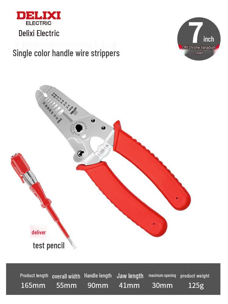 Delixi Multifunctional Electrician Wire Strippers and Crimping Pliers