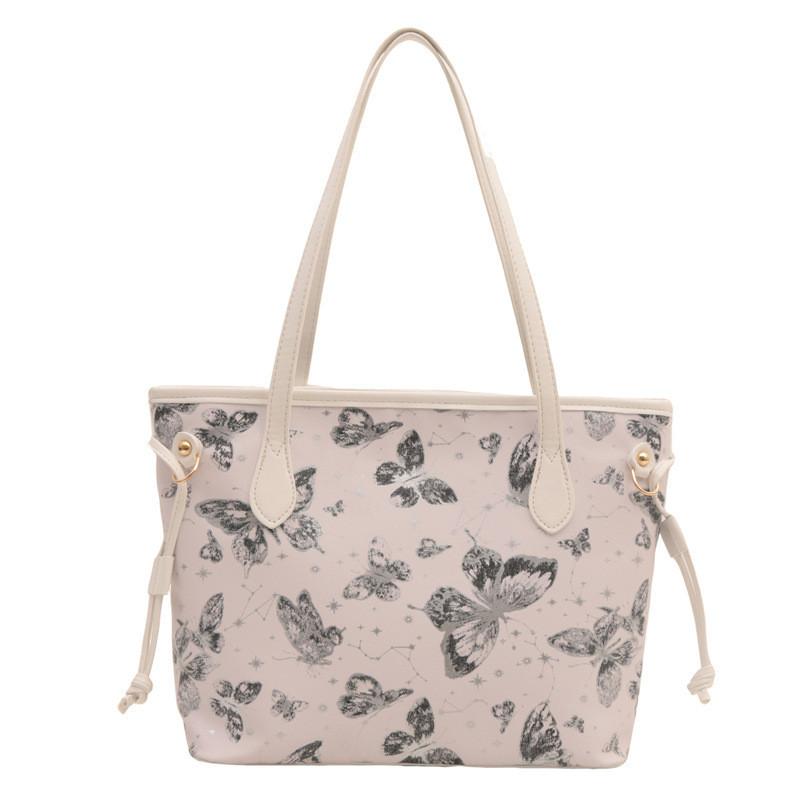 Stylish College Student Shoulder Bag Large Capacity Pu Tote Bag For Women Trendy Street Fashion