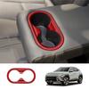 Car Rear Back Seat Water Cup Holder Panel Trim Frame For Hyundai KONA 2024+ Car Interior Replacement Accessories C