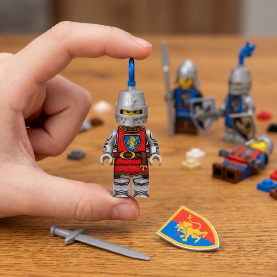 4 ks Mini středověký rytíř Stavebnice Hračka DIY Lehká Těžká zbroj Rytířská figurka Mini stavebnice Skládací hračka Dekorace Dárek pro sběratele