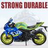 1/12 Suzuki GSX-R1000R Alloy Racing Motorcycle Model Diecast Street Cross-Country Motorcycle Model Sound and Light Kids Toy Gift