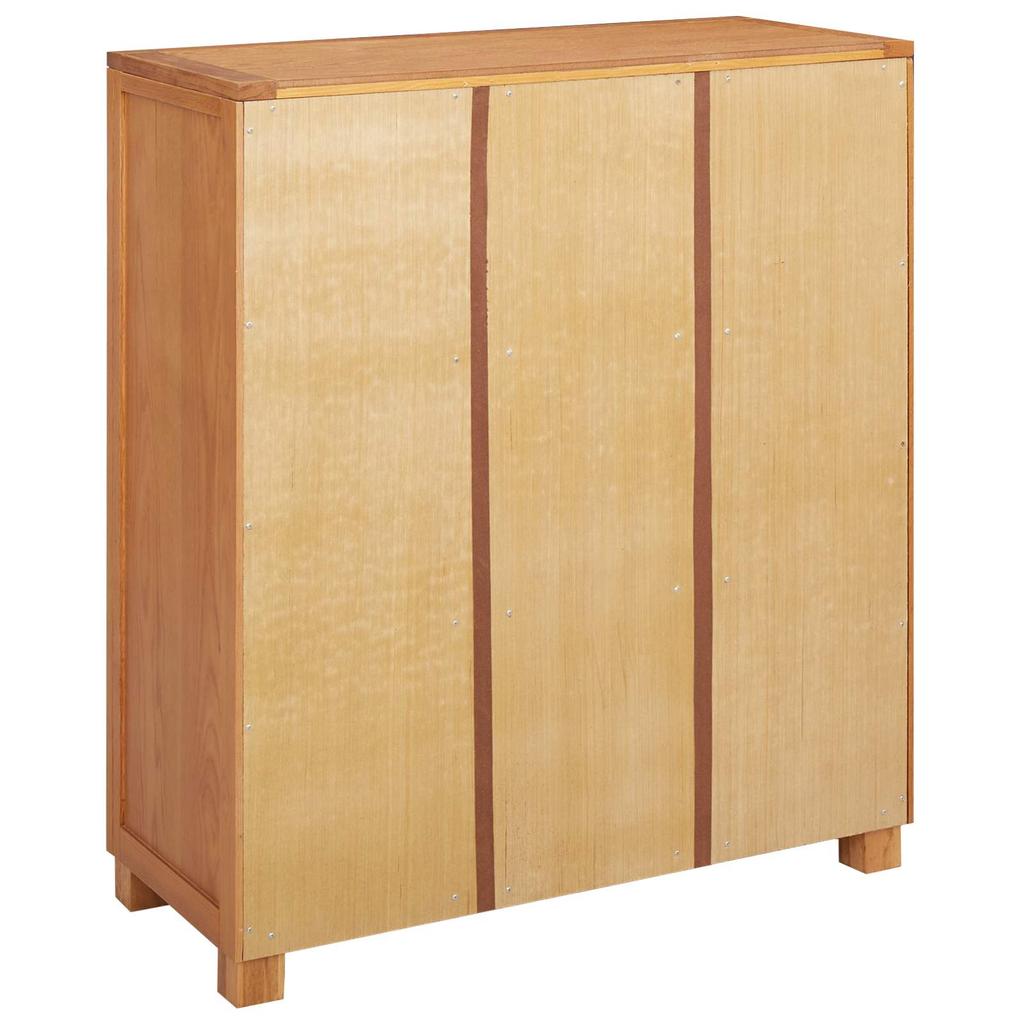 Storage Cabinet with Drawers Brown Wood Based Material