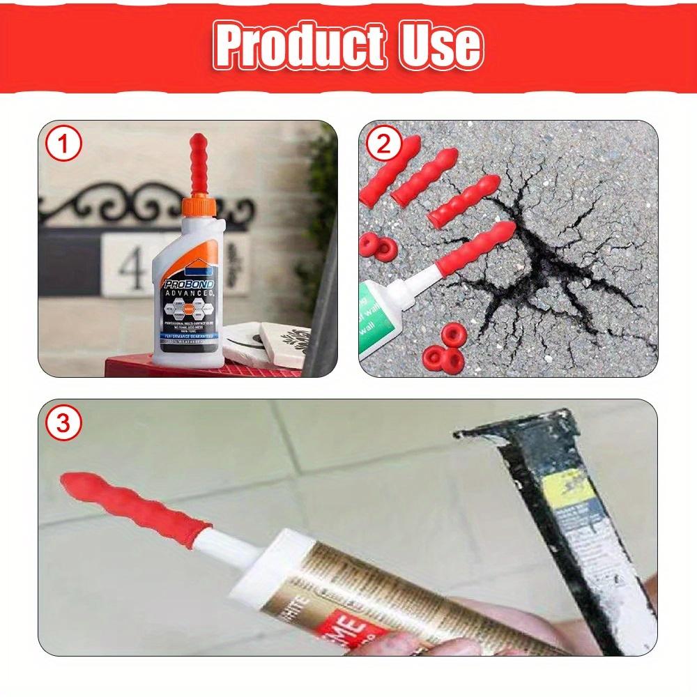 10/20 Stück Auslaufsichere Spitzenverschlusskappe Glas Gummihülle für Latex Leder Düsenschutz - Langlebig und Effizient