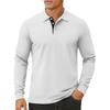 Men's Color Button Lapel Long Sleeve Top Men's Casual Fashion Long Sleeve Top