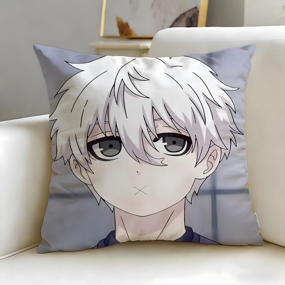 popular anime Blue Lock Cushion Cover Soft & Easy-Wash Pillow Case – Versatile for Couch, Bed, Travel and Office
