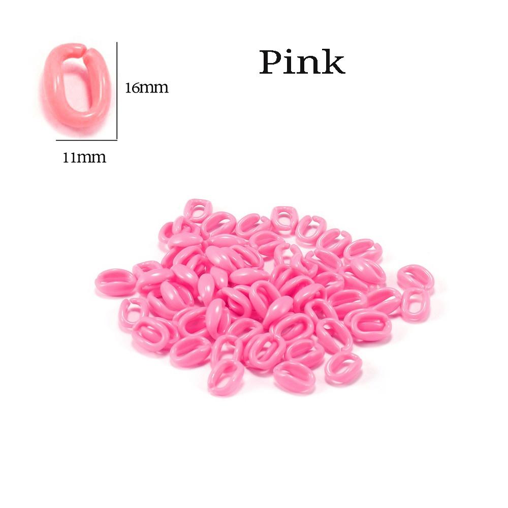 50 Teile/los Bunte Link Kette Anhänger Verbindet Charms Acryl Handwerk Für DIY Halskette Armband Schmuck Machen Zubehör