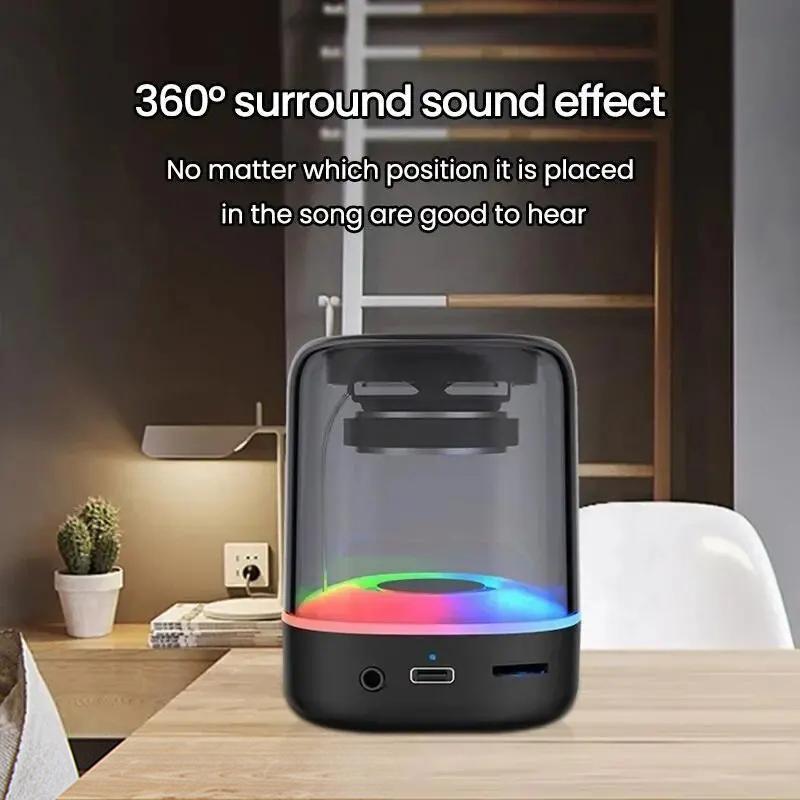 Portable LED Lamp Caixa De Som Bluetooth Speaker Mini Subwoofer Sound Box Music Wireless Small Woofer Bocina Coluna Column Audio