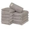Towel Laboratory Face Light Fast JapanTechnology [Volume Rich] #003 Towels, Gray, 10-Piece Set, Hotel-Grade, Thick, Fluffy, High-Breathability,