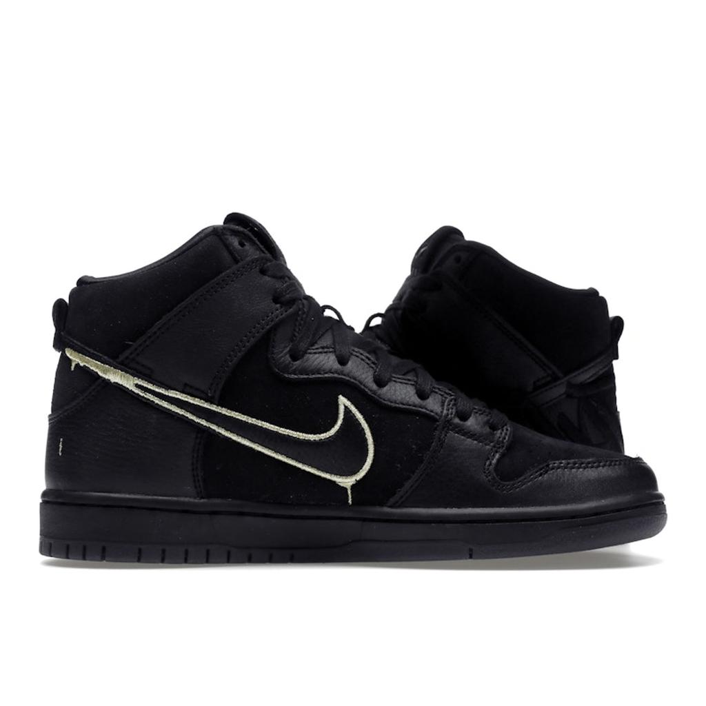 Nike FAUST x Dunk High SB The Devil is in The Details Pantofi de sport unisex negru metalic-auriu DH7755-001