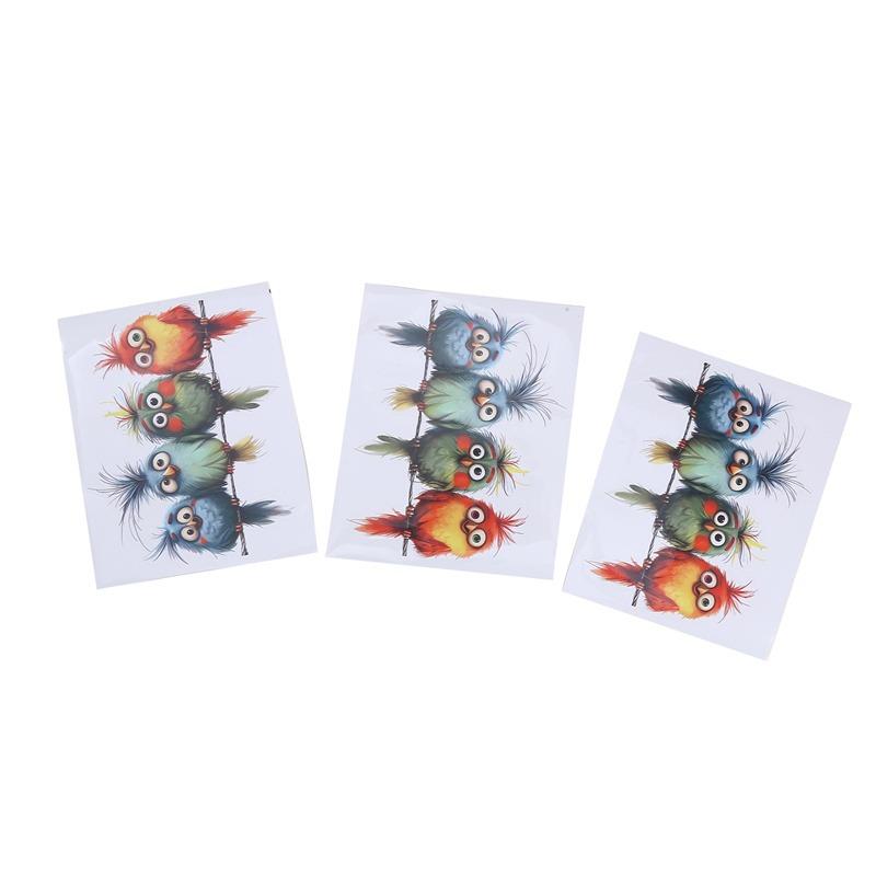 Auto Funny Birds Stickers Multifunctional Glass Vinyl Stickers Window Truck Removable Decals