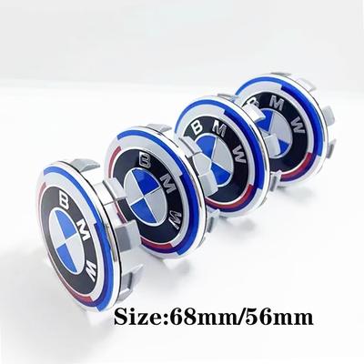 4pcs-AA 68mm56mm 10 Pin For 50th Anniversary Car Wheel Hub Center Cover Rim Caps Badge Emblem Logo Auto Exterior Accessories