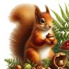 Static Window Sticker Waterproof Scratch-Resistant Glass Cling Sticker Removable Squirrel Printed Stickers for Bathroom