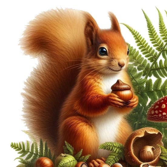 Static Window Sticker Waterproof Scratch-Resistant Glass Cling Sticker Removable Squirrel Printed Stickers for Bathroom