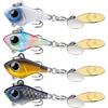 TRUSCEND Vibe Spinner Lure Equipped BKK Hooks Easy Catch 4 Movements - VibrationSwimFlashJig Super Long-distance Search Bait Suitable Various Fish As