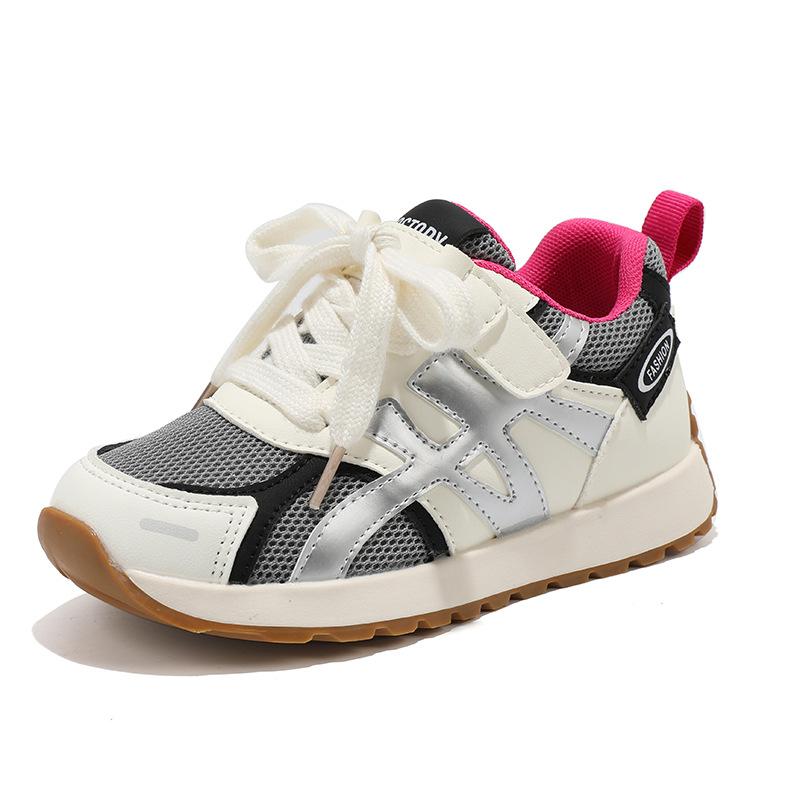 Fashion Kids Shoes 2025 Autumn New Style Fashionable and Versatile Girls Sneakers Outdoor Anti-slip Students Leisure Kids Sneakers