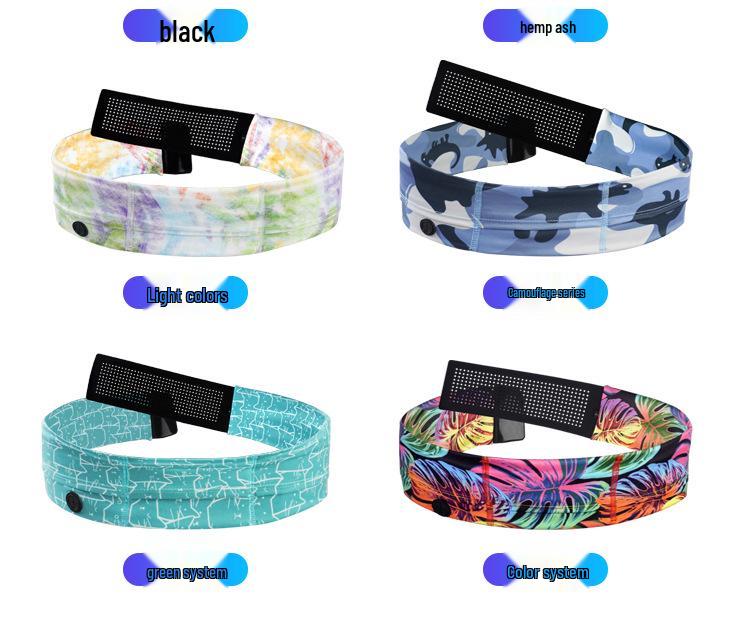 Adjustable Elastic Waist Pack with Water Bottle Holder and Phone Pocket