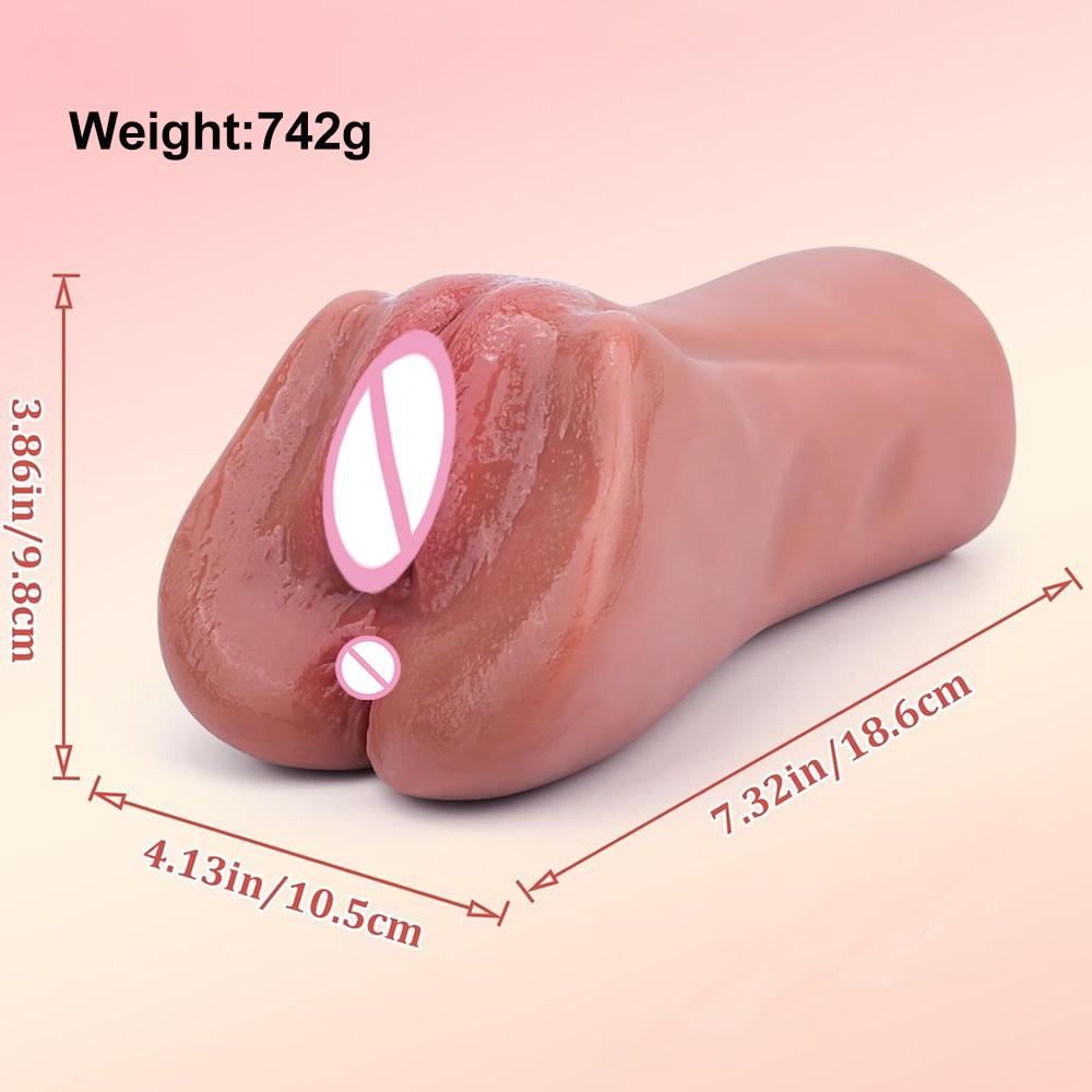 Realistic Silicone Pocket Pussy for Men Anal Vagina Masturbator Adult Sex Toy for Sex Machine Jerkmate