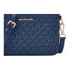 Michael Kors MK Jet Set Printed Logo Faux Leather Medium Shoulder Crossbody Bag Women Bags Navy-Blue White Light-Blue 35F1GTTC6B-407