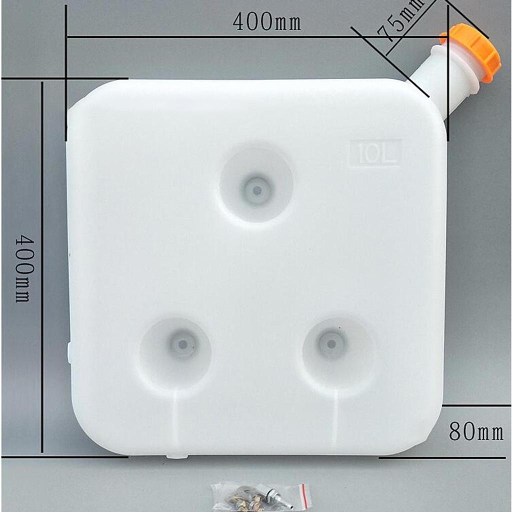 1PC 10L Plastic Fuel Tank with Mounting Hole Durable for Car Caravan