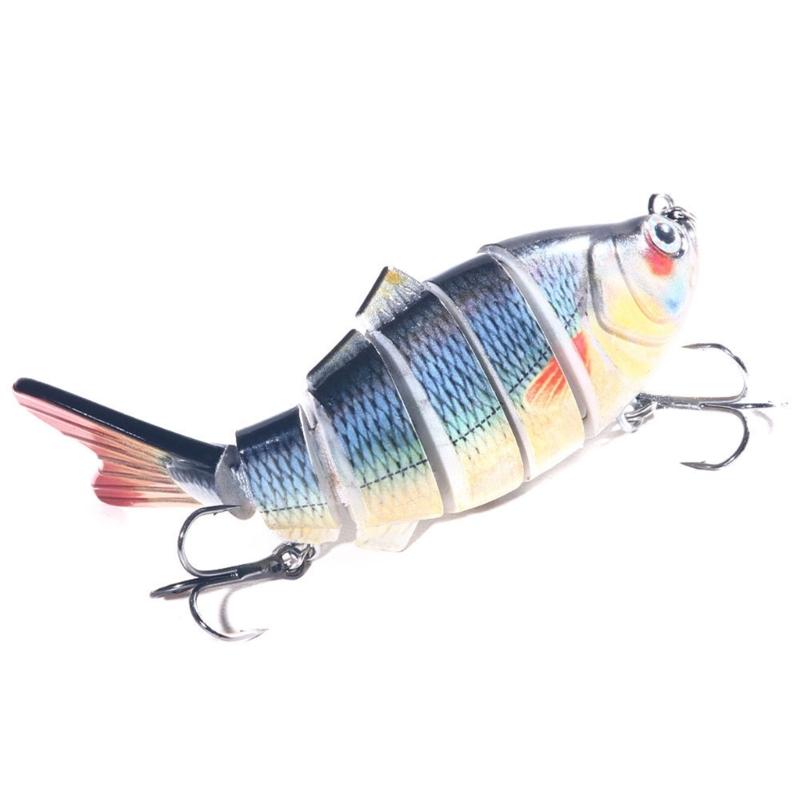 Mehrgelenkige Crankbaits 6 Segmente Hartköder Forellenköder Swimbait Minnow Angelköder Wobbler Angelausrüstung