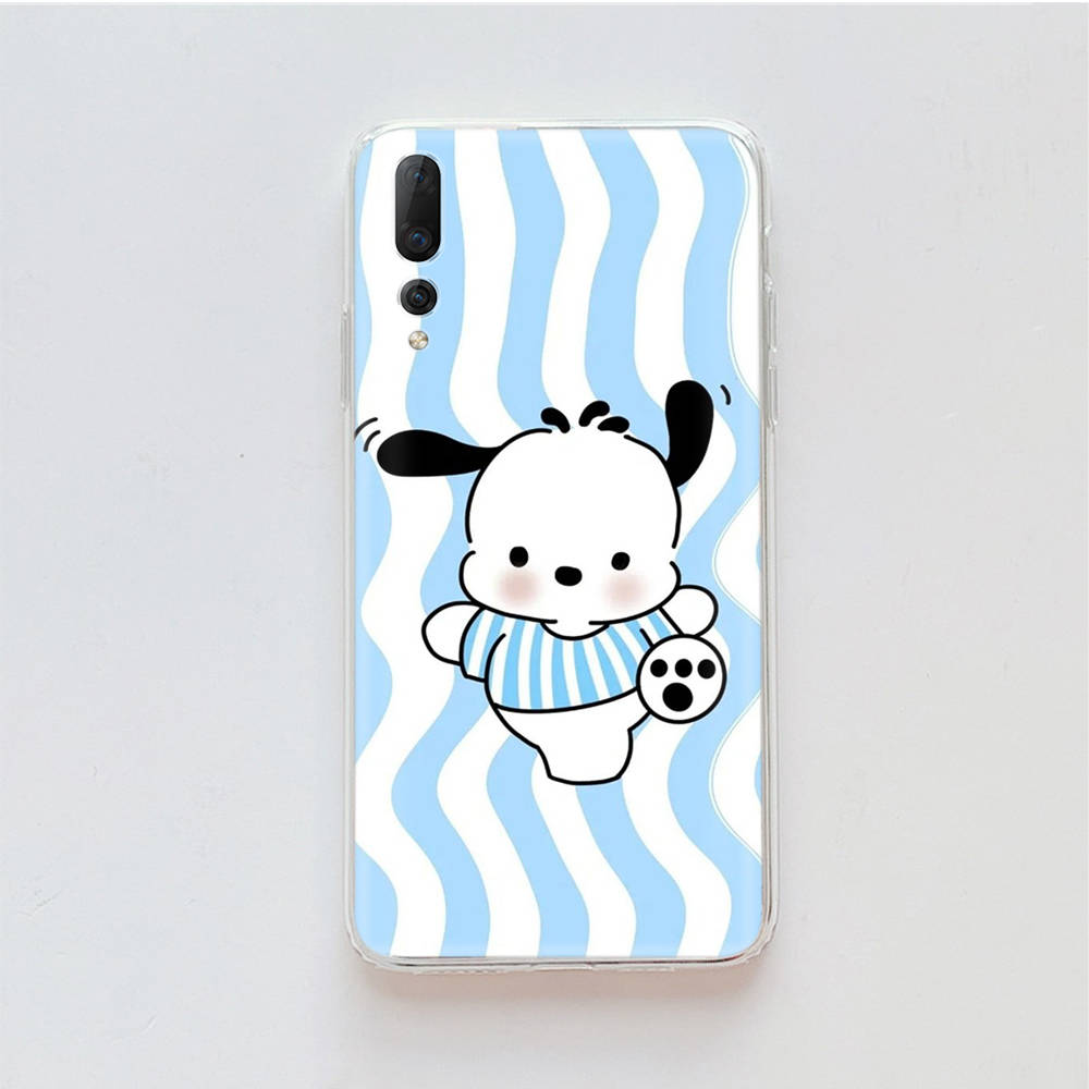 Transparent Case for Samsung A04 A14 A23 M33 M53 Realme 10 9 C35 C55 VIVO X80 Infinix Hot 30 Note 11 Tecno Spark 8P Pro L-29 Cute Pochacco