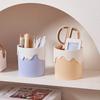kawaii Ice Cream Pen Holder Cosmetic Brush Storage Holder Desk Stationary Organization Storage Box Office School Supplies
