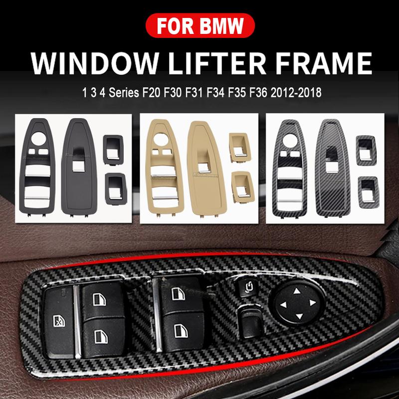 LHD RHD Car Interior Door Window Regulator Button Cover Trim For BMW 1 3 4 Series F20 F30 F31 F34 F35 F36 2012 2013 2014-2018