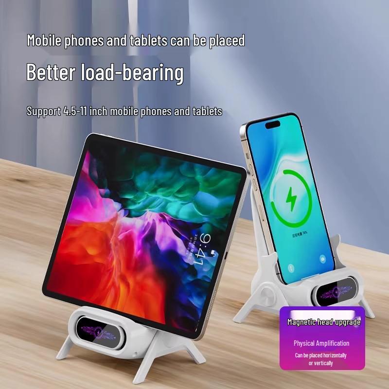 2025 Universal Magnetic Wireless Charger Stand - Fast Charging for Phones and Desktops