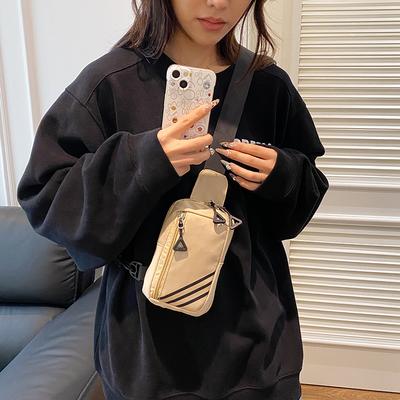 Casual Sports Messenger Bag Lightweight And Simple Shoulder Mobile Phone Bag Fashion Niche Personality Versatile Chest Bag