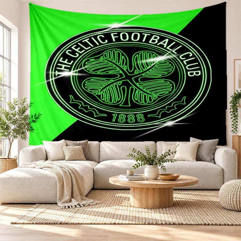 Celtic FC Wall Tapestry, Soft Fabric Wall Hanging, Decorative Backdrop For Bedroom Home Wall Art