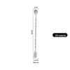 304 Stainless Steel Double-Headed Spiral Bar Spoon with Long Handle