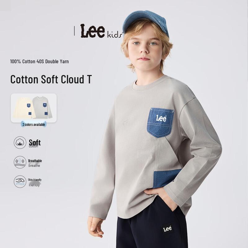 Lee Kids High Cotton Drop Shoulder Long Sleeve T-shirt 150