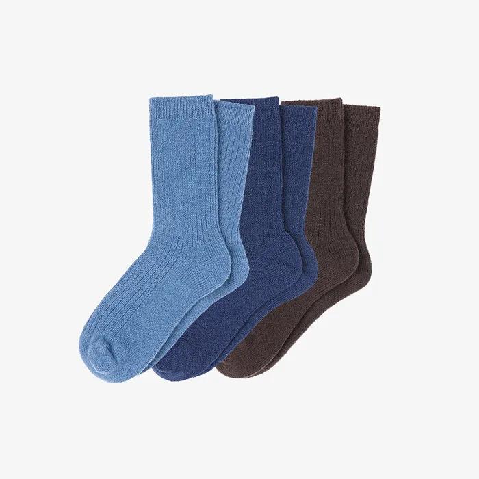 Wool Knit Socks 3 Pack