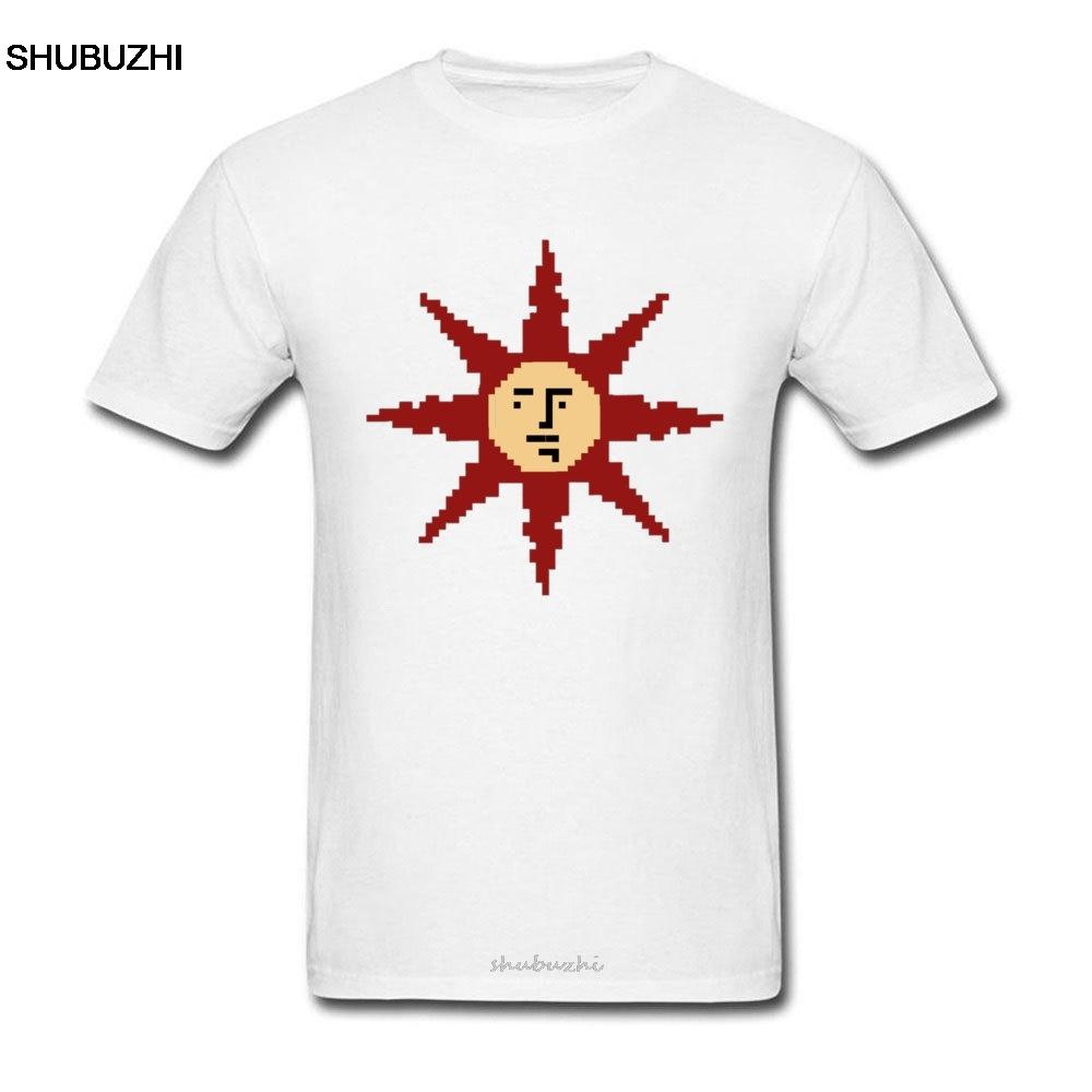 Dark Souls 3 T Shirt Mens Tshirt Suns Out Guns Out Tshirt New Black Tops Tees Praise The Sun Solaire of Astora Streetwear