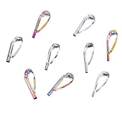 1Pc Sliver/Rainbow Top Tip Guide Ring Free Of Tangle For Spinning Fishing Rod Fi