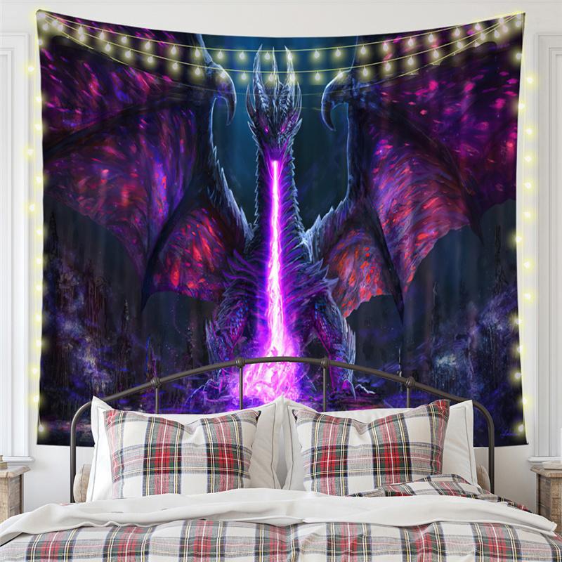 Nordic Nature Forest Landscape Mew Tapestry Background Cloth  HD Hanging Cloth Tapestry Home Decor