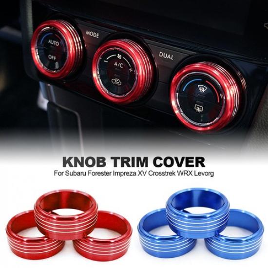3Pcs Car Styling Ac Knob Air Conditioning Knob Heat Control Switch Knob Button