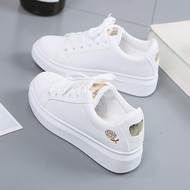 Весенняя обувь 22 новая весенняя обувь на платформе студенческая повседневная весенне-осенняя на плоской подошве на шнуровке однобортная обувь 35 золотой