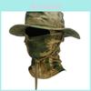 Militärischer Camouflage-Eimerhut aus atmungsaktivem Baumwollstoff für Sommer-Outdoor-Abenteuer
