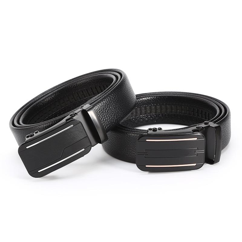 Belt Men'S Business Automatic Buckle Belt Chaozhongqing Pants Belt Stall