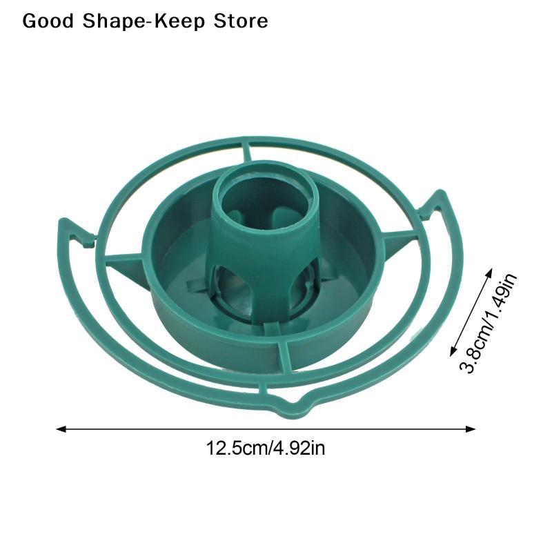 Plastic Automatic Portable Bird Feeders Outdoor Courtyard Garden Balcony Feeding Dark Green Hanging Tray Bird Feeder Accessories