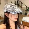 Summer Thin Breathable Lace Flower Forward Hat Mesh Cold Hat Casual Beret Personality Fashionable Street Versatile