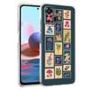 Telefono dėklas Xiaomi Redmi Note 15 14 5G 13 12 10 11 Pro Plus 4G 14C 13C 12C Minkštas TPU dangtelis Senovinis pašto ženklų dėlionė