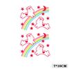 Cartoon Kids Dinosaur Mermaid Fruit Flower Animal Robot Finger Arm Tattoo Sticker