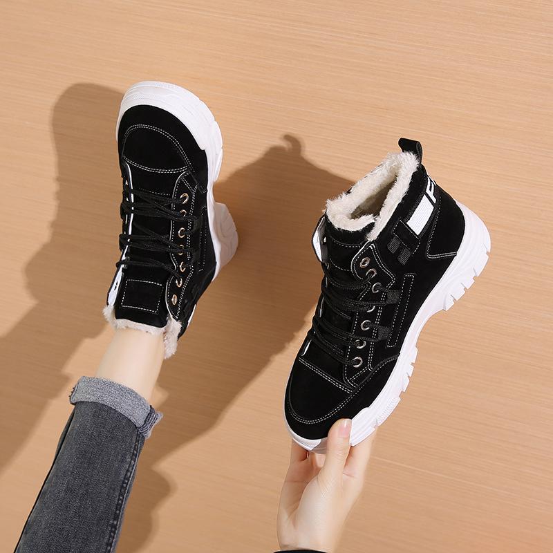 Women Bottes 2022 Fashion Snow Boots Women Comfort Winter Women Boots Warm Plush Ankle Boots Platform Botas Botines Mujer
