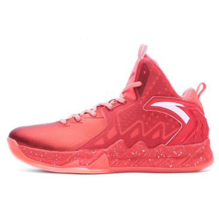 

New Anta KT2 Shock Absorbers With Slip Resistant And Abrasion Resistant Properties High Top Basketball Shoes Men s Red Pink 11641101-4 42.5