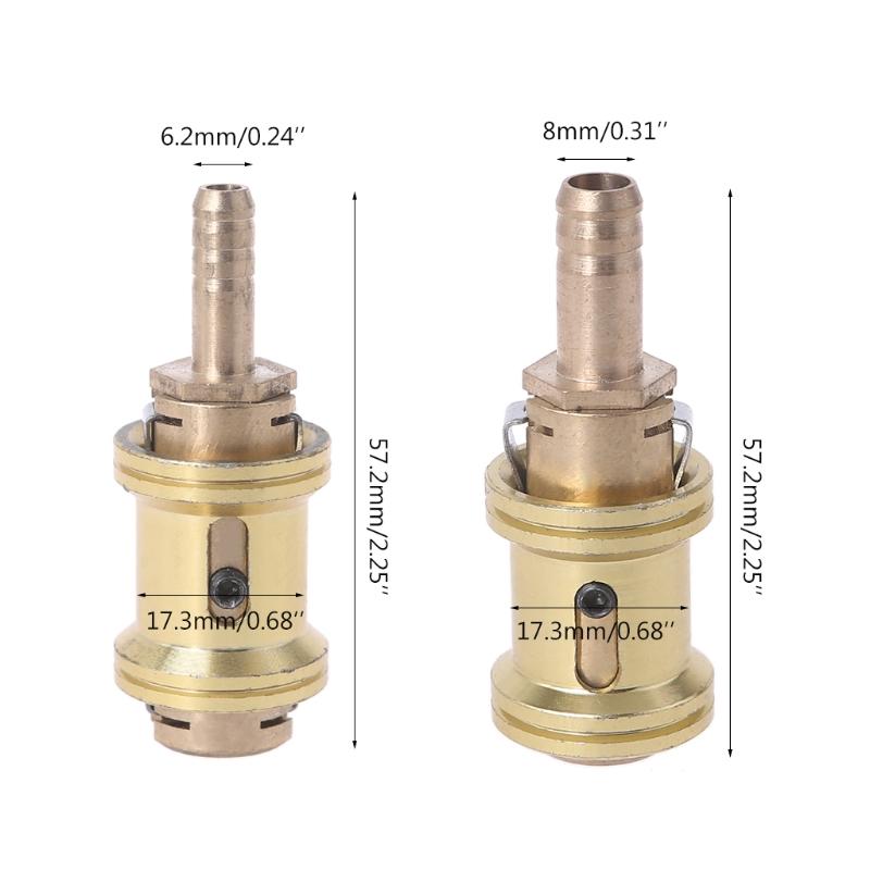 6.5/8mm Air Chuck Adapter Tire Inflator Tire Chuck Compressor Pump Accessories Gold Tone for Vehicle